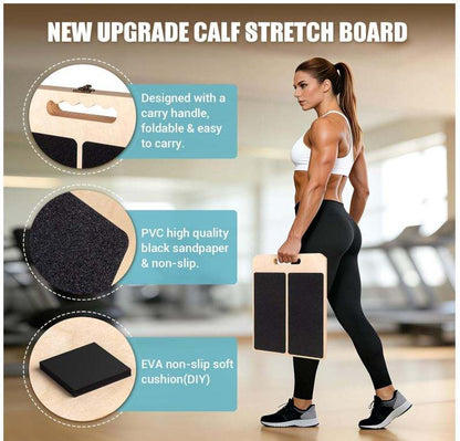 Wooden Slant Board OEM | Adjustable Calf Stretch Board 300lbs | Custom Logo