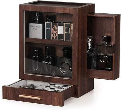 Wholesale Wooden Storage Cabinet Cologne Stand - front view