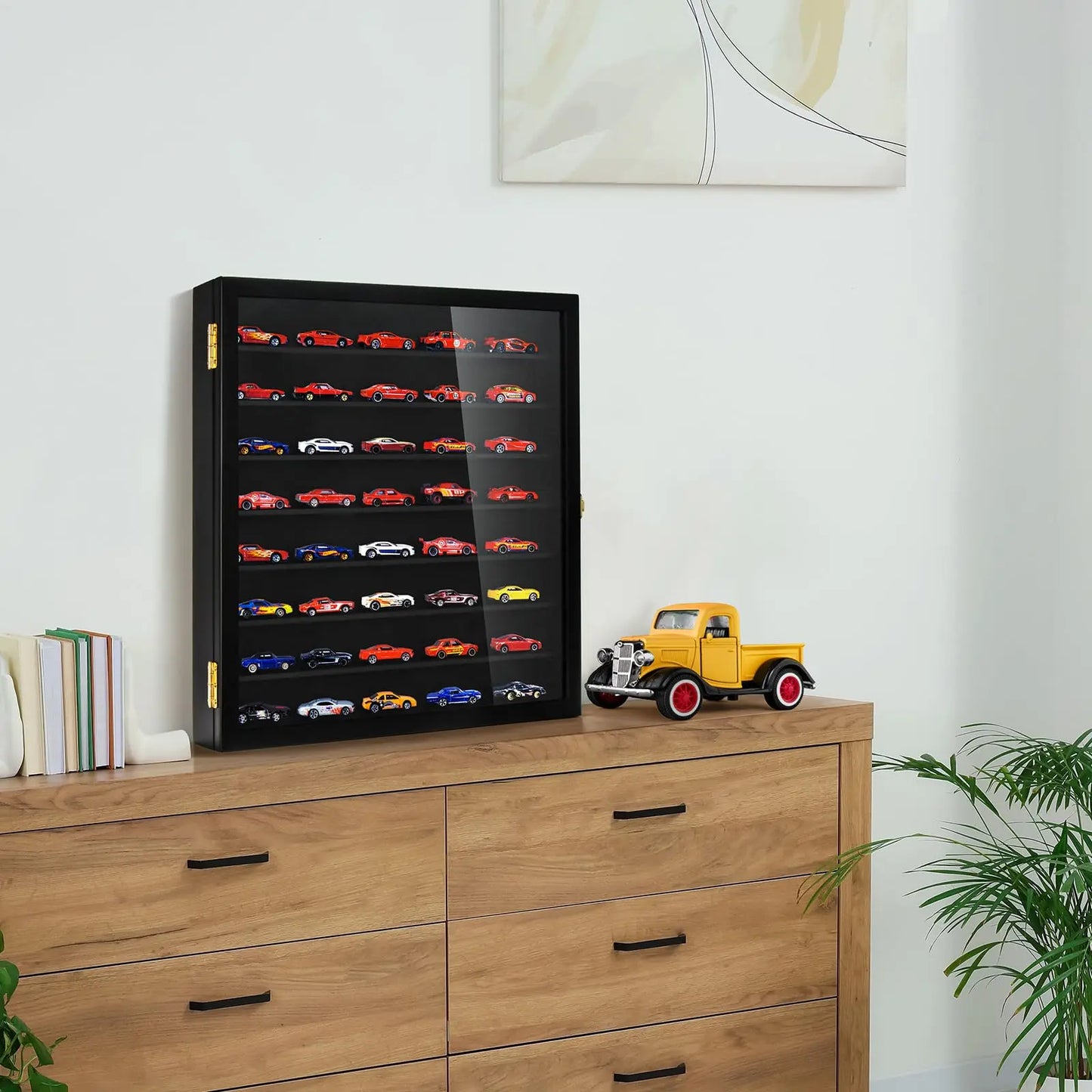 Wholesale 1:64 Scale Diecast Model Car Display Case | Black Wall-Mounted Storage Box | Factory Direct