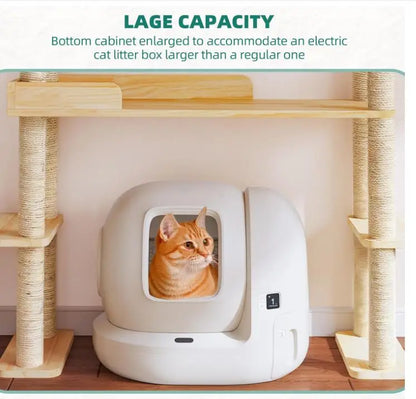Wholesale Wood Cat Tower | Multi-Level Cat Tree Furniture with Scratching Post | Factory Direct