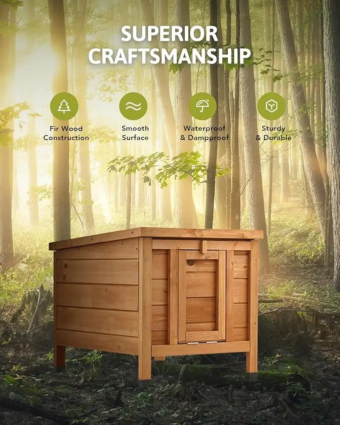Wholesale Weatherproof Wooden Pet Shelter | Outdoor Cat House & Rabbit Hutch | Factory Direct