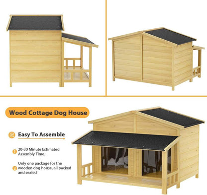 Wholesale Large Waterproof Wooden Doghouse 47in
