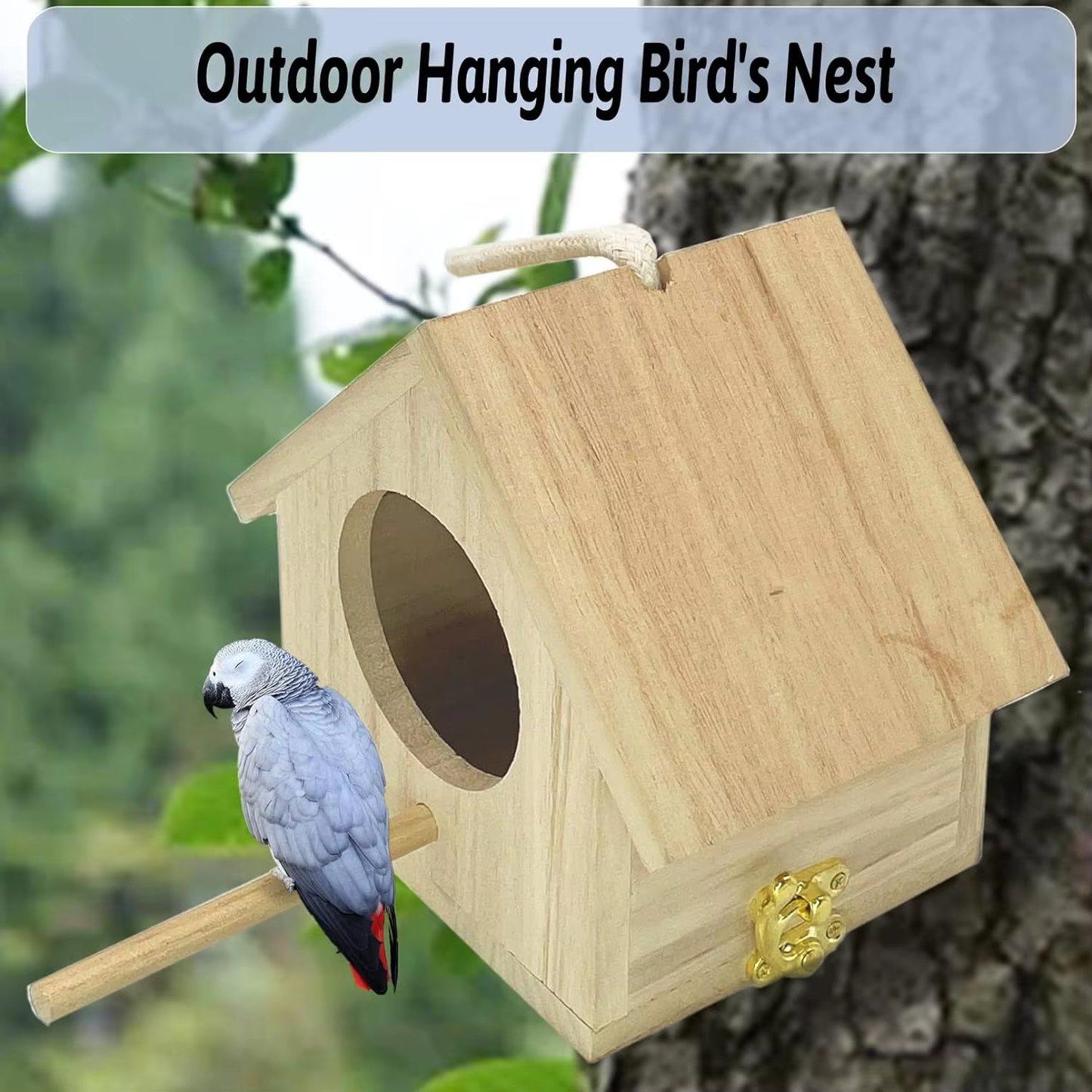 Wood Bird House OEM | Outdoor Hanging Nest | Pine OEM/ODM Wholesale Custom