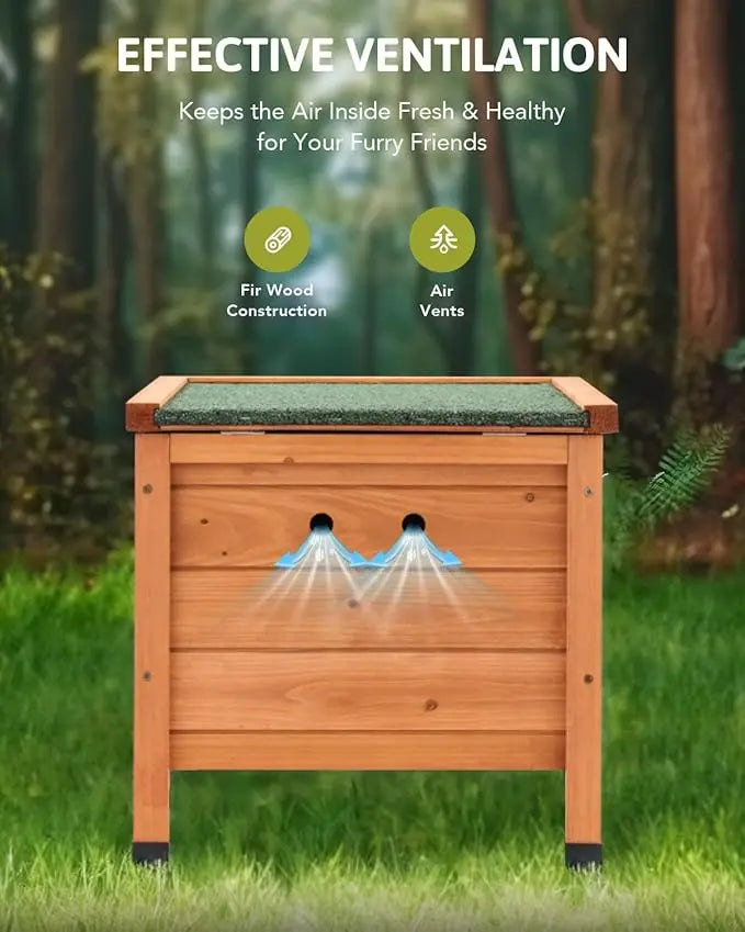 Wholesale Weatherproof Wooden Pet Shelter | Outdoor Cat House & Rabbit Hutch | Factory Direct