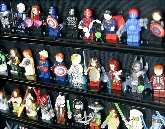 Display Case for 120 Minifigures - Wall Cabinet for Miniatures, Figurines and Mini Figures