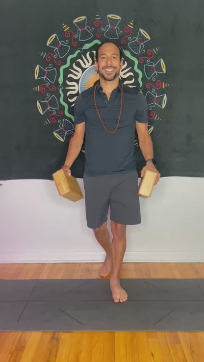 Bamboo Yoga Block OEM | 2pcs High-Density Handstand Brick | Custom Wholesale