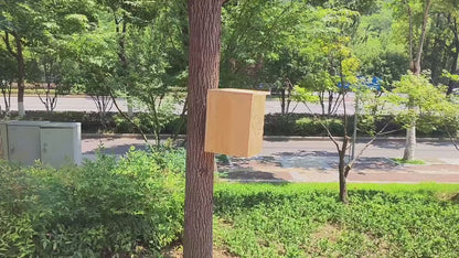 Wooden Squirrel House OEM | FSC Widened Outdoor Nesting Box | Platform Custom