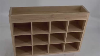 Bamboo Tie & Belt Organizer OEM | 2-in-1 Wall Rack Perfume Display | Closet Custom