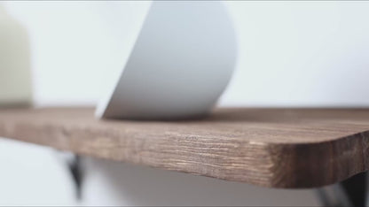 Solid Wood Floating Wall Shelves OEM | FSC 17in Set of 2 | Easy Install Custom