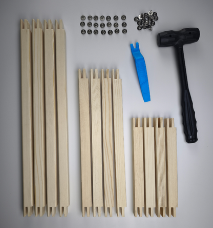 Wood Needlework Stretcher Bars OEM | Pine | 24pcs 6 Sets with Thumb Tacks