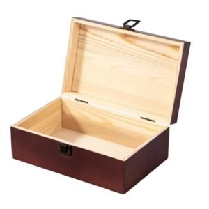 Handmade Large Keepsake Box Rustic Wood Gift Boxes for Jewelry Art Hobbies
