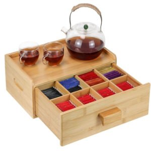 Bamboo Tea Bag Organizer