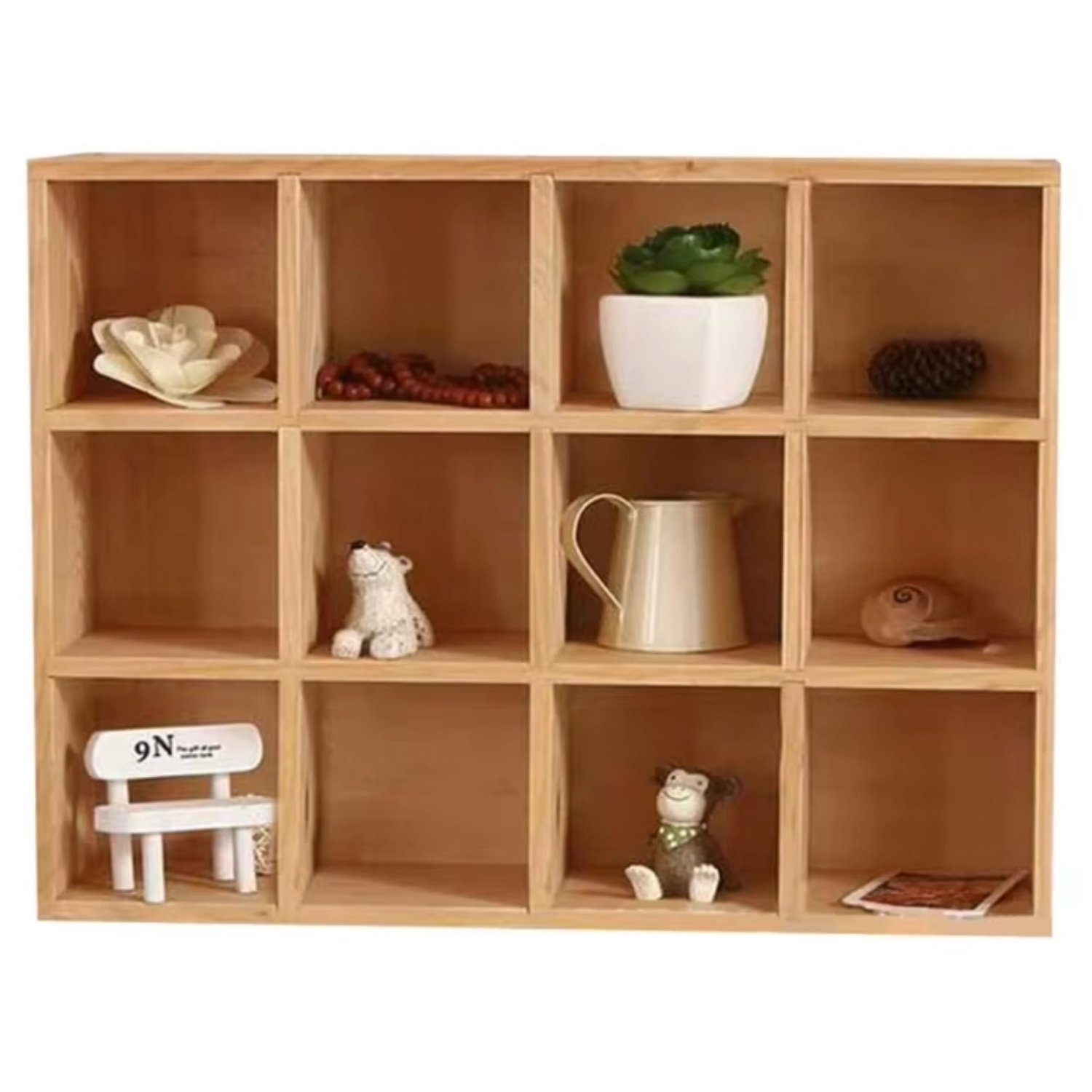 Novel Design Rustic Wood Floating Shelves Rustic Wood Wall Shelves Small Item Display Unit Memorabilia Holder