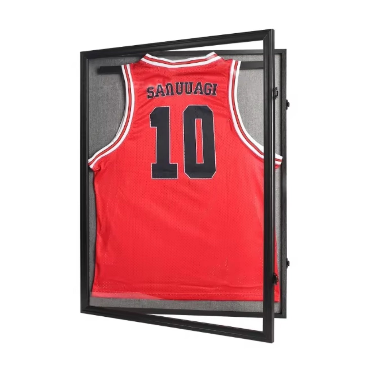 Manufacture Jersey Frame Display Case Large Lockable Sports Jersey Frame Shadow Box with 98% Uv Protected Acrylic