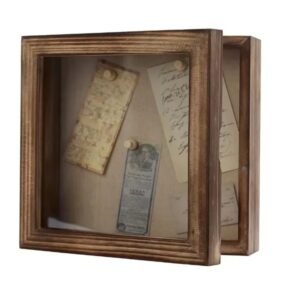 Hot Sale Shadow Boxes Display Case with Linen Back Memorabilia Awards Medals Bouquet Photos Picture Badge Wedding Memory Box