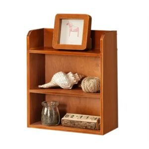 Christmas decor  3 Tier Vintage Display Shelf Freestanding  Wall Hanging Decorative Wooden Shadow Box Crystals