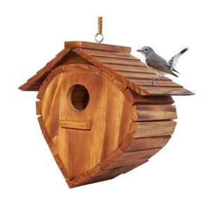 Bird Houses for Outside Strawberry Shape, Outdoor Bird House Room for Bird Families Bluebird Finch Cardinals Hanging Birdhouse for Garden