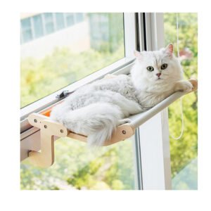 Indoor Cats' Cat Window Perch Lounge Mount Hammock No Drilling No Suction Cup Required Window Seat Bed Cat Trees Scratcher