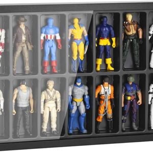 Collectors Showcase - Premium Wooden Display Case Fit For 3.75" Star Wars / Gi Joe / Marvel Action Figures