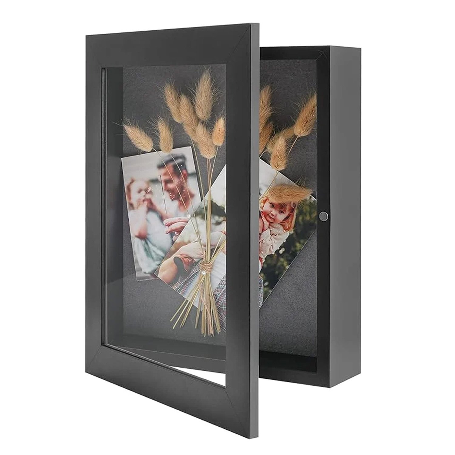 8x10.5 Shadow Box Frame Display Case, 2-inch Depth, Great for Collages, Collections, Mementos, 6 Pins Included