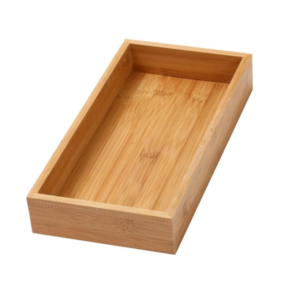 Bamboo Drawer Organizer Storage Box for Kitchen Drawer, Junk Drawer, Office, Bedroom, Children Room