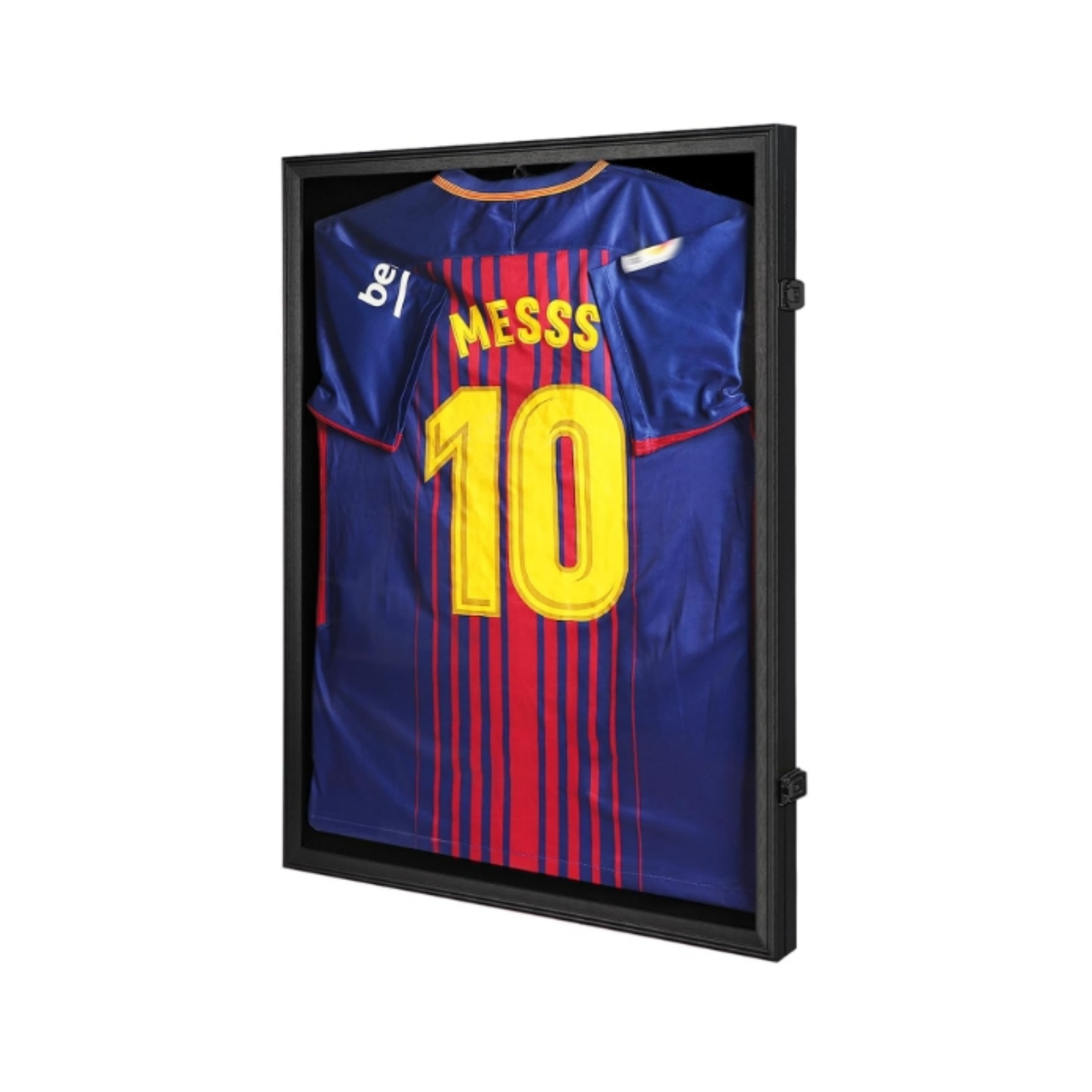Jersey Frame Display Case - Football Jersey Display Frame - Lockable Jersey Shadow Box with UV Protection Acrylic Door