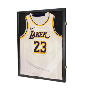 Jersey Wooden Frame Display Case -Shadow Box with 98% UV Protection Acrylic and Hanger for L or XL Baseball Basketball