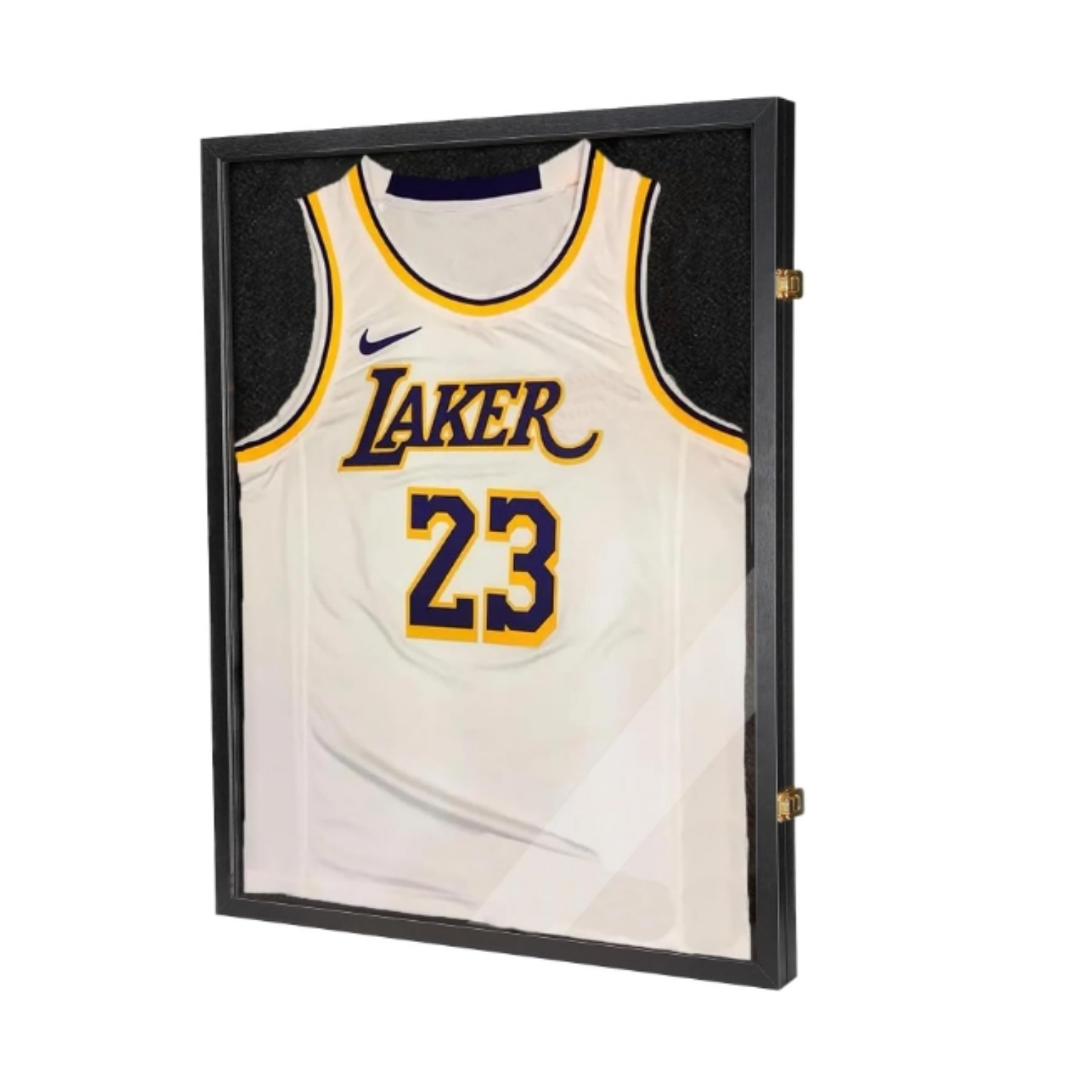 Jersey Wooden Frame Display Case -Shadow Box with 98% UV Protection Acrylic and Hanger for L or XL Baseball Basketball