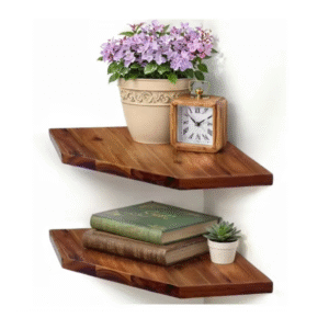 Floating Corner Shelves Smooth Durable  Attractive Corner Shelves for Bedroom Living Room Bathroom Kitchen
