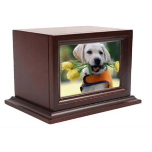 Wooden Pet Memorial Keepsake Urns Photo Box Pet Cremation Urn Cremation Urns for Dogs Ashe Cat Urn