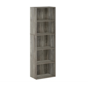 Book Shelf, 5-Tier Bookshelf, Bookcase, 9.4" x 15.8" x 52", for Living Room, Bedroom, Home Office