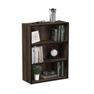 Book Shelf 3-Tier Bookshelf Bookcase 9.7" x 23.7" x 31.5"for Living Room Bedroom Home Office