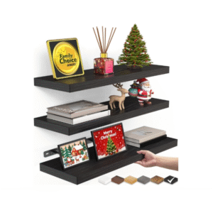 Floating Shelves for Wall, Wall Mounted Rustic Wood Shelves for Bathroom, Bedroom, Living Room