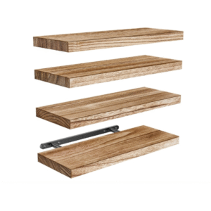 Floating Shelves, Paulownia Wood Wall Shelves for Living Room/Bedroom