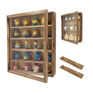 Coin Display Case,Wood Shadow Boxes Display Cases for Keepsake,Pictures