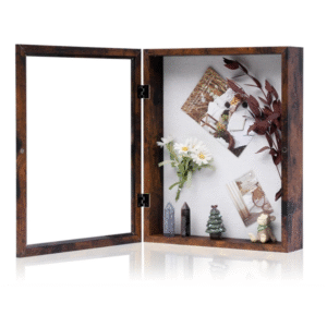 Glass Rectangle Display Case Ready to Hang Memory Box Baby Sports Memorabilia, Pins, Awards, Tickets