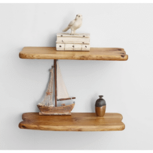 Natural Edge Floating Shelf Set of 2