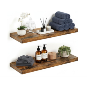 Floating Shelves for Wall, 24 inch Wall Shelves for Bathroom Bedroom, Living Room, Kitchen, Office, Rustic Farmhouse Shelf Decor